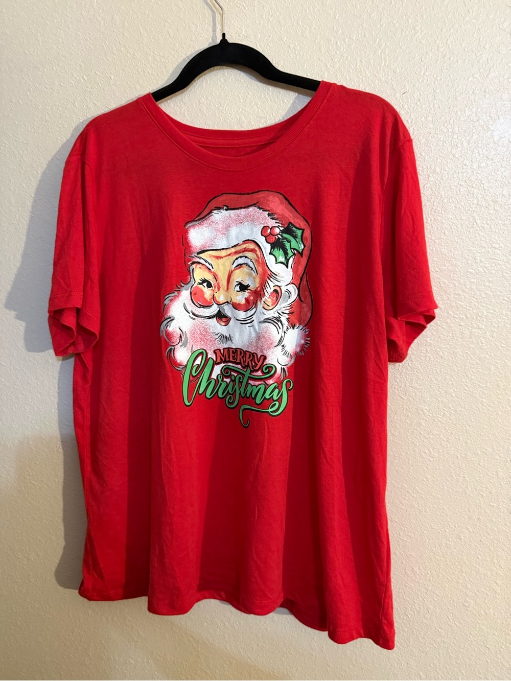 Holiday Time Red Santa Clause Image XXL (20) top in great condition